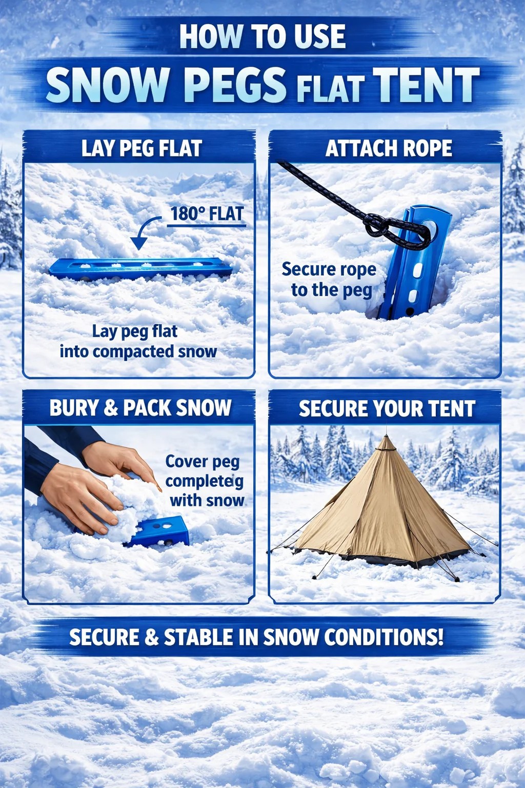 SAS pinnar (snow and sand) för Laavu Tält/Tarp Tak - ADV - 6
