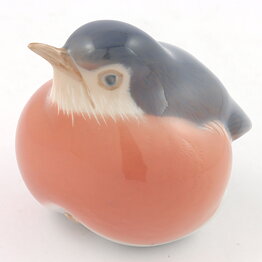 Francis Valdemar Platen-Hallermundt (20th Century) Romantic Robin Bird 8/7 cm #2266