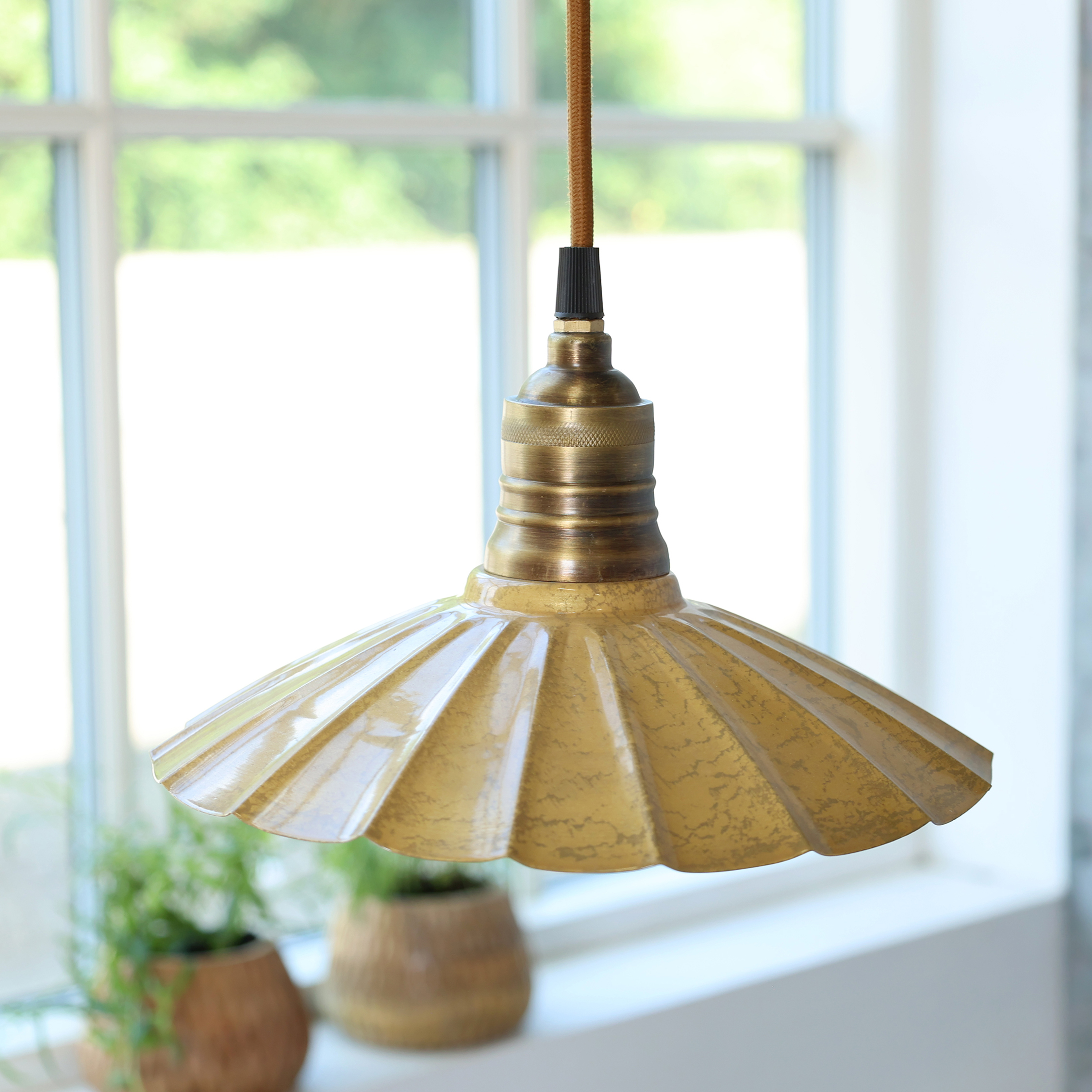Lunel Lamp in enamel - H15/Ø24 cm