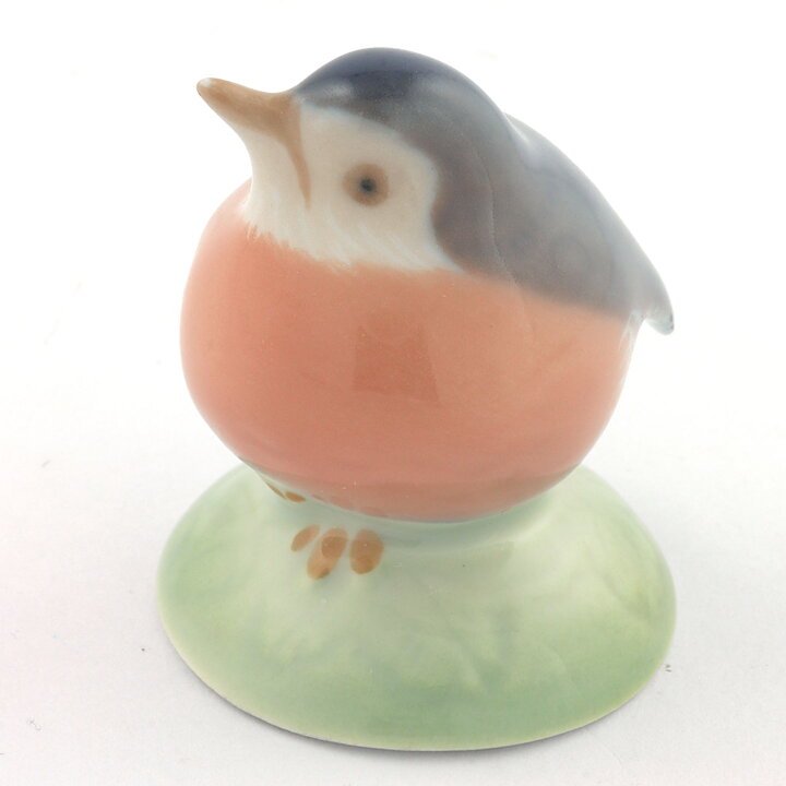 Francis Valdemar Platen-Hallermundt (20th Century) Romantic Robin Bird 4 cm #2238