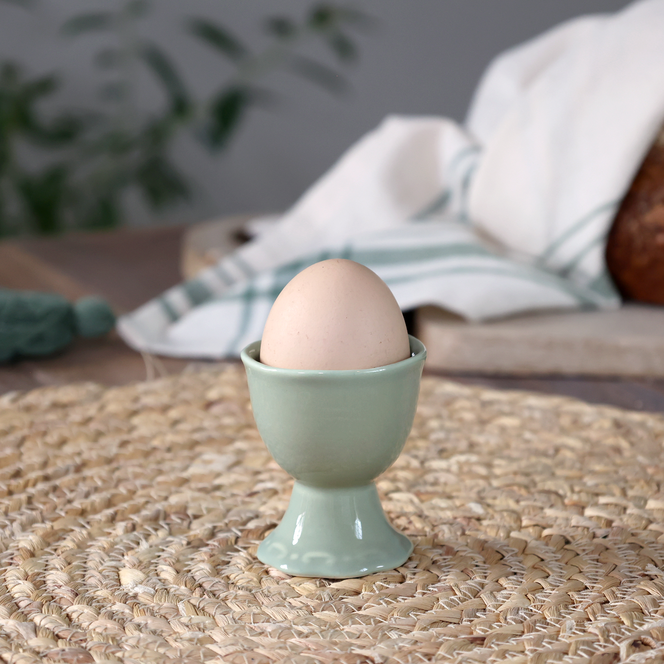 Provence äggkopp - H6/Ø5 cm - Grön