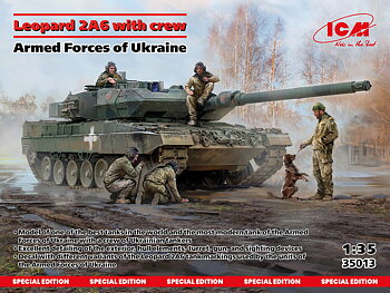 Leopard 2A6 Ukraine - Tank with crew 1/35