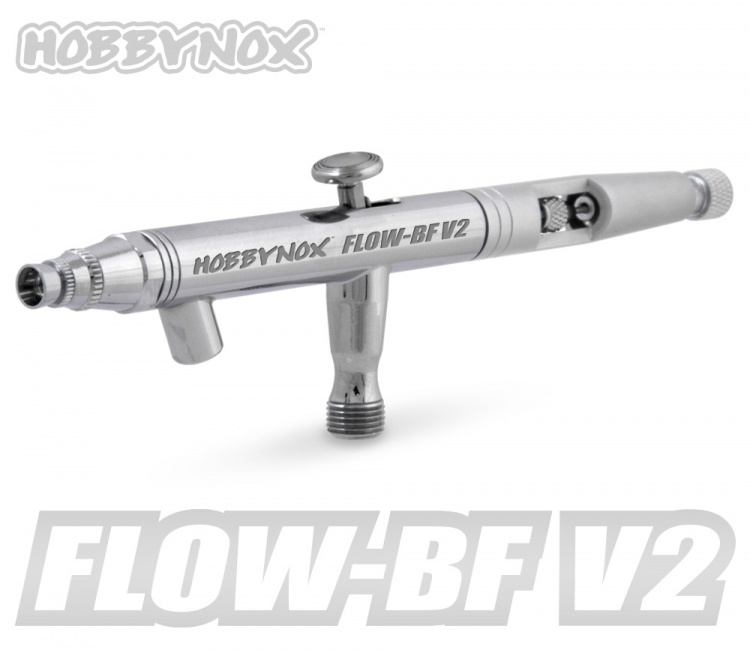 FLOW-BF V2 Airbrush Bottom Feed Set with 0.5 mm needle & 1.8 m hose