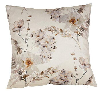 Kuddfodral vita blommor shabby chic lantlig stil Gårdsromantik