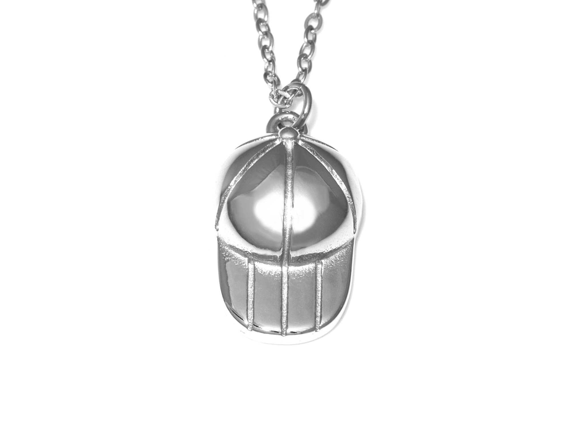Baseball Keps Halsband i Rostfritt Stål, Baseballspelare Hänge, Sport Smycke - 2