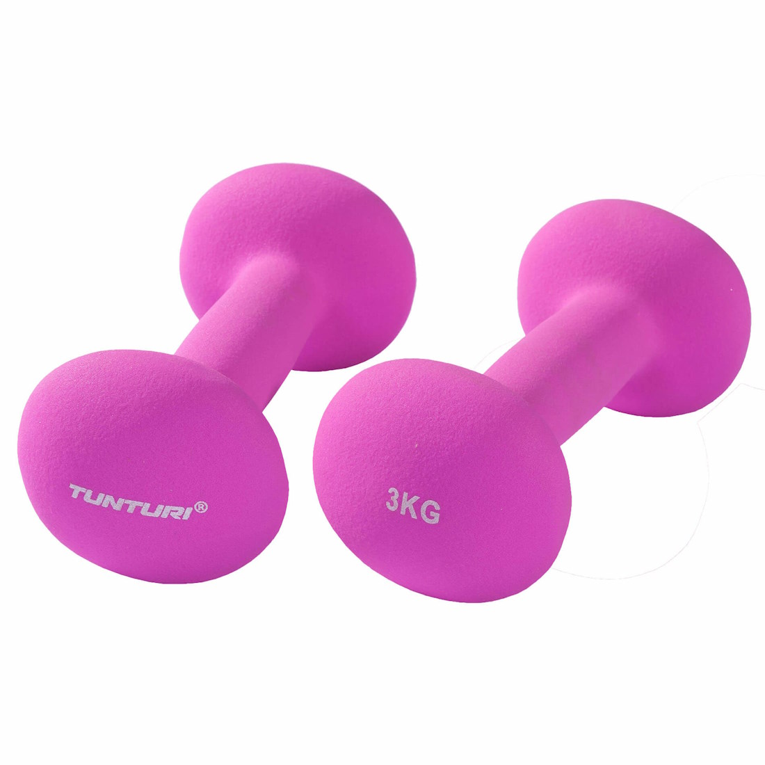Tunturi Neoprenhantel Lila 3 kg  (1 par)