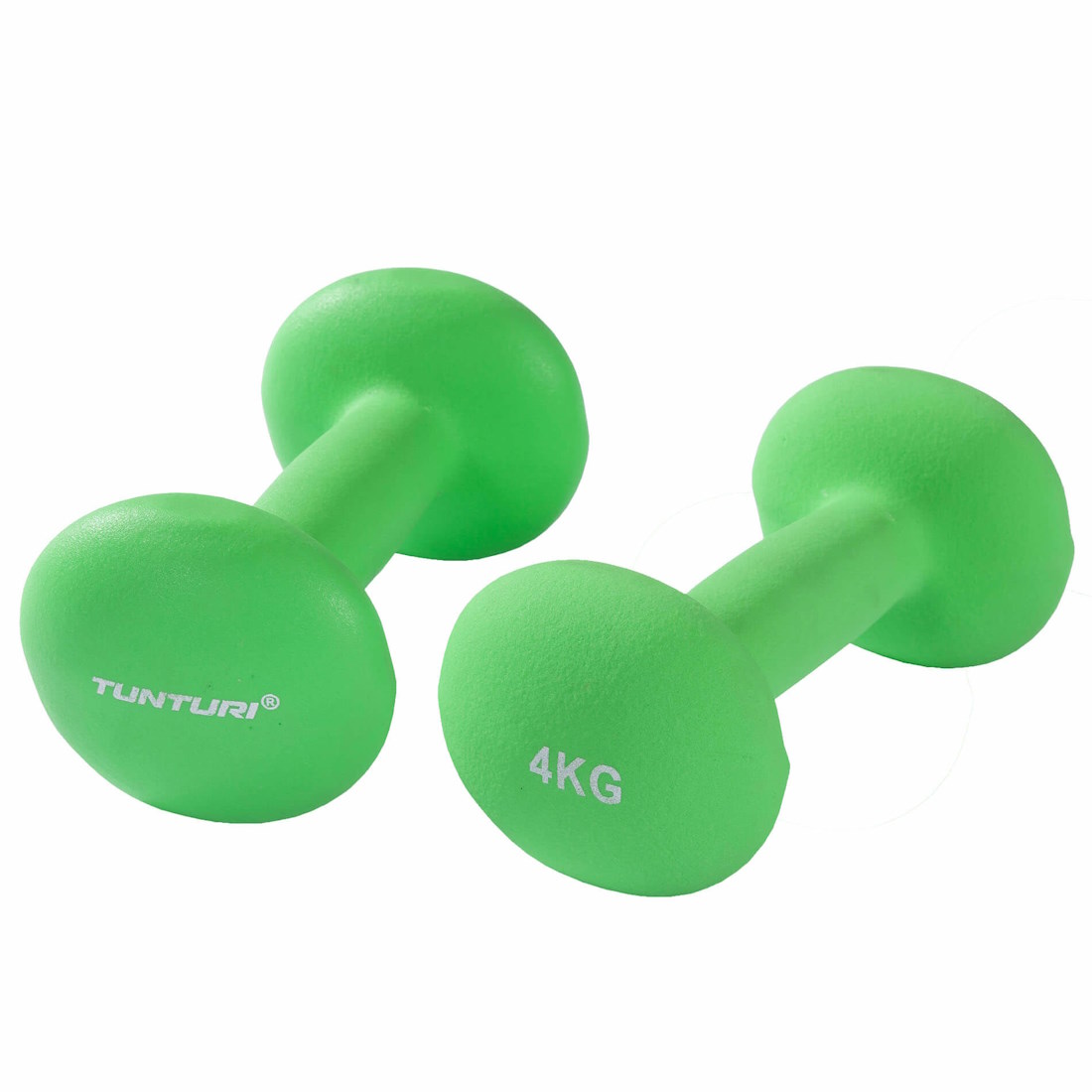 Tunturi Neoprenhantel Grön 4 kg  (1 par)