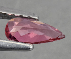 Impresionante piedra preciosa de turmalina rosa dulce natural en forma de pera - 3