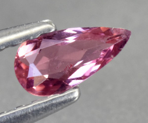 Impresionante piedra preciosa de turmalina rosa dulce natural en forma de pera - 2