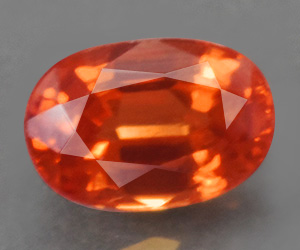 Impresionante piedra preciosa de granate espesartina natural calibrada de 6 x 4 mm de alta calidad de 0,62 ct - 2