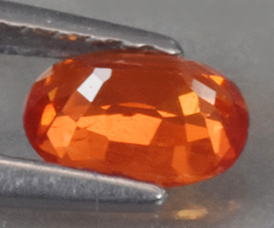 Impresionante piedra preciosa de granate espesartina natural calibrada de 6 x 4 mm de alta calidad de 0,62 ct - 3