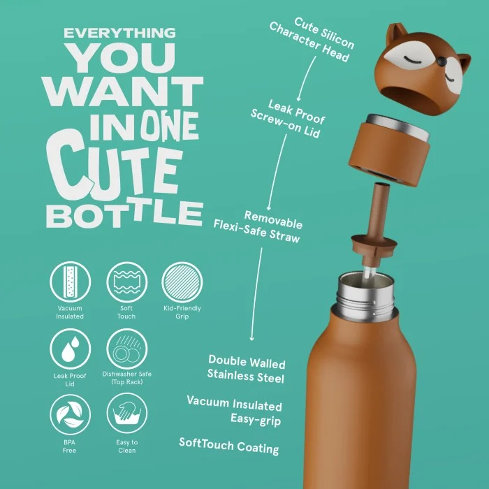 Asobu Bestie bottle 460 ml - Fox - 5