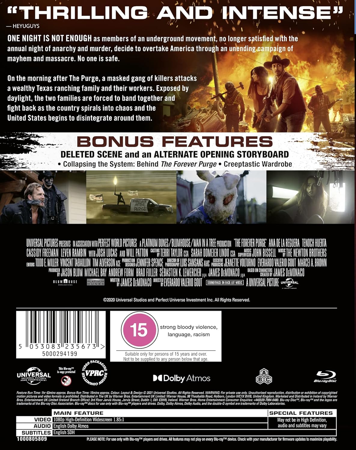 Purge 5 - The Forever Purge (ej svensk text) (Blu-ray) - 2