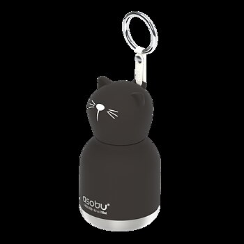 Asobu Mini Bestie flaska 200 ml - Svart katt