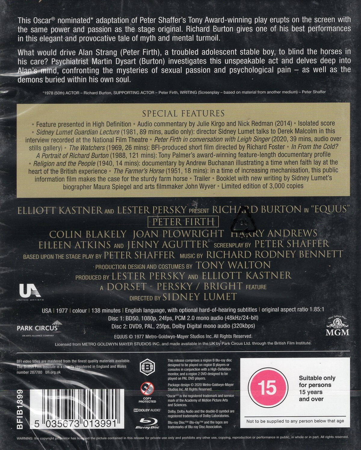 Equus (ej svensk text) (Blu-ray + DVD) - 2