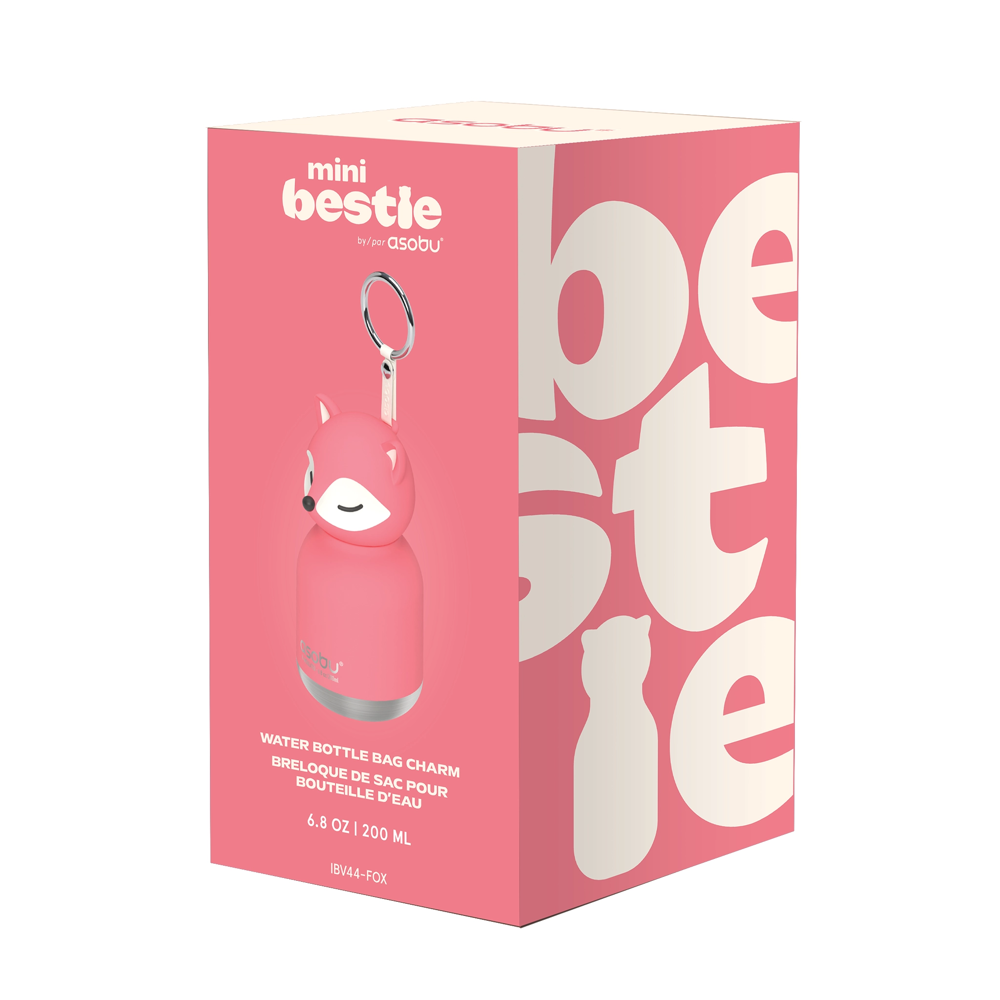 Asobu Mini Bestie flaska 200 ml - Rosa räv - 5