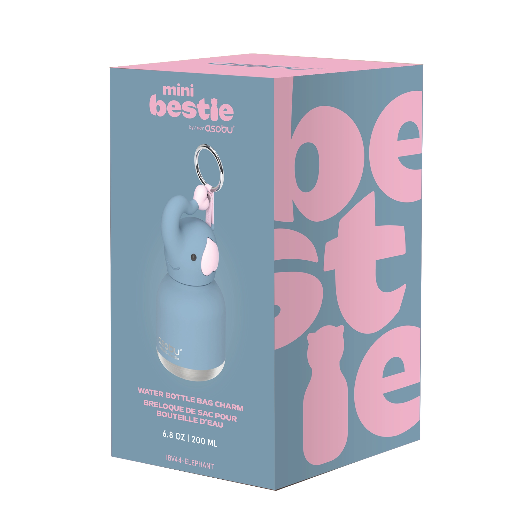 Asobu Mini Bestie flaska 200 ml - Elefant - 4