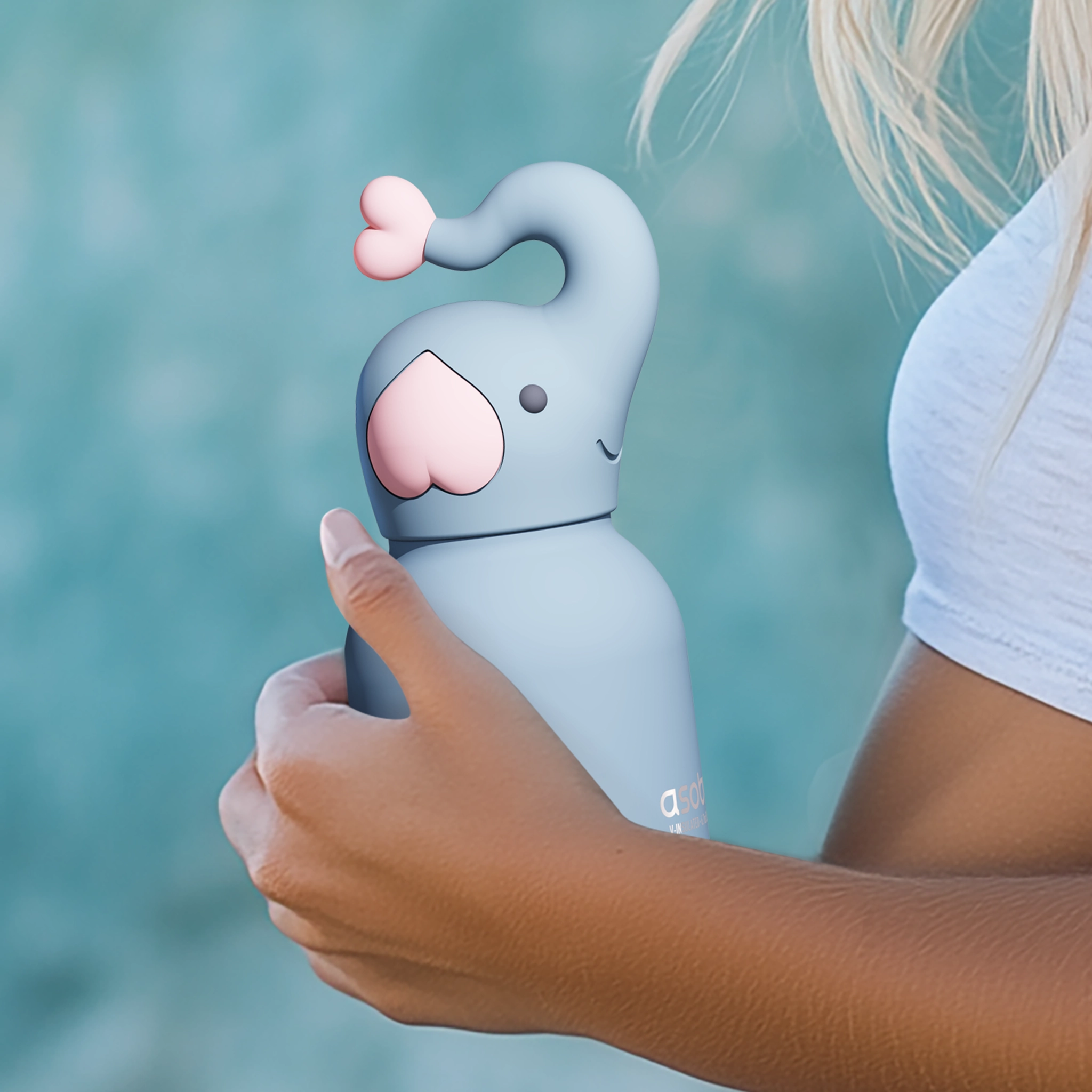 Asobu Mini Bestie flaska 200 ml - Elefant - 3