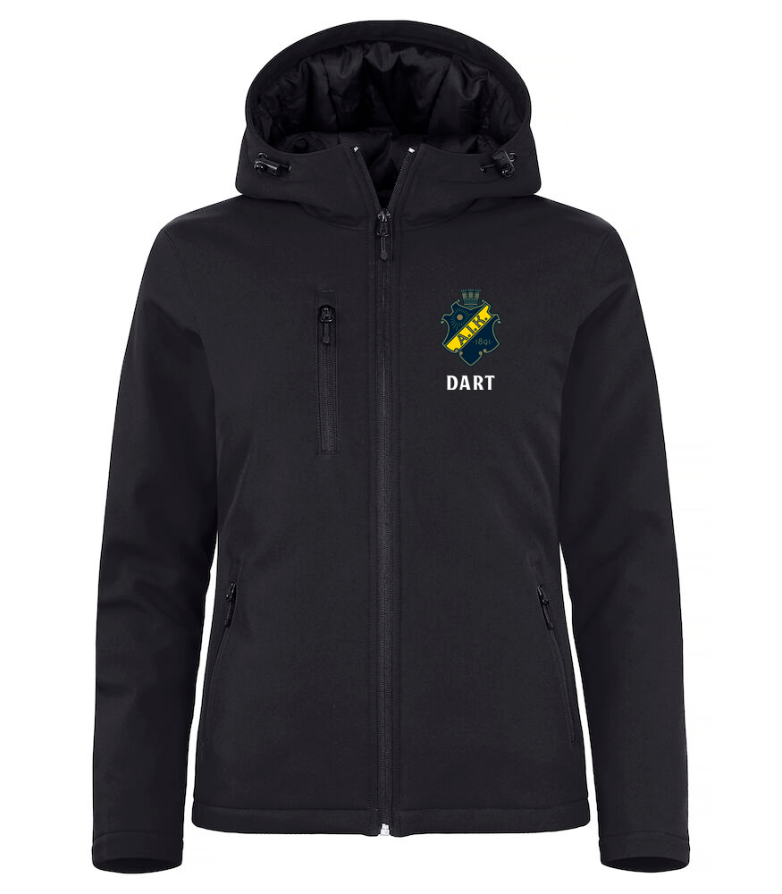 AIK Dart vadderad softshelljacka Dam