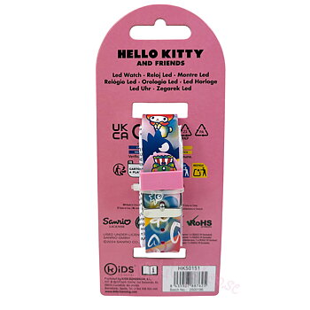 Hello Kitty and Friends Digital Armbandsklocka med LED-Lampa