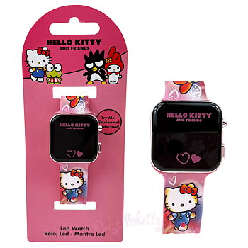 Hello Kitty and Friends Digital Armbandsklocka med LED-Lampa