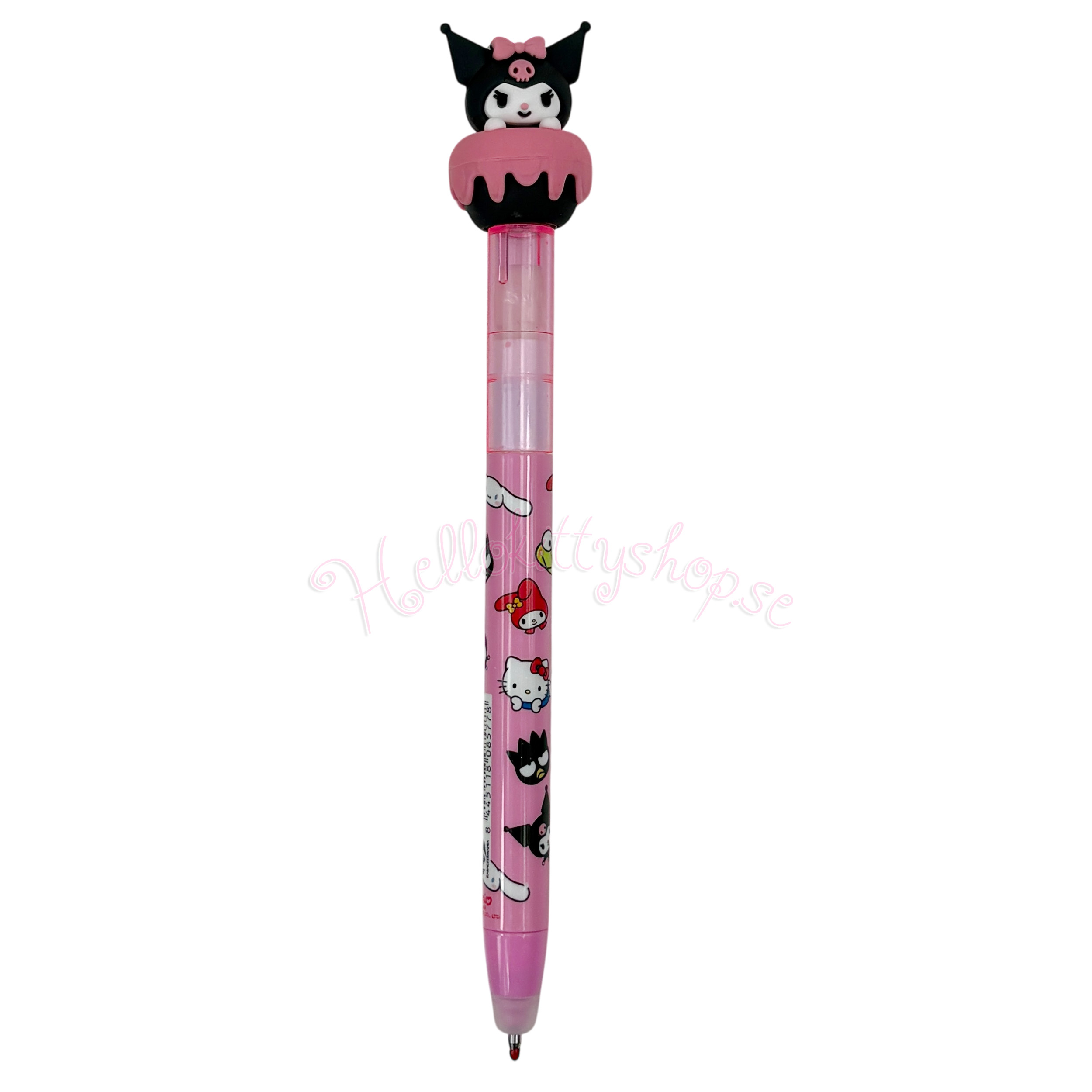 Sanrio Spinnande Raderbara Gelpennor 3-Pack med Hello Kitty, My Melody och Kuromi - 8