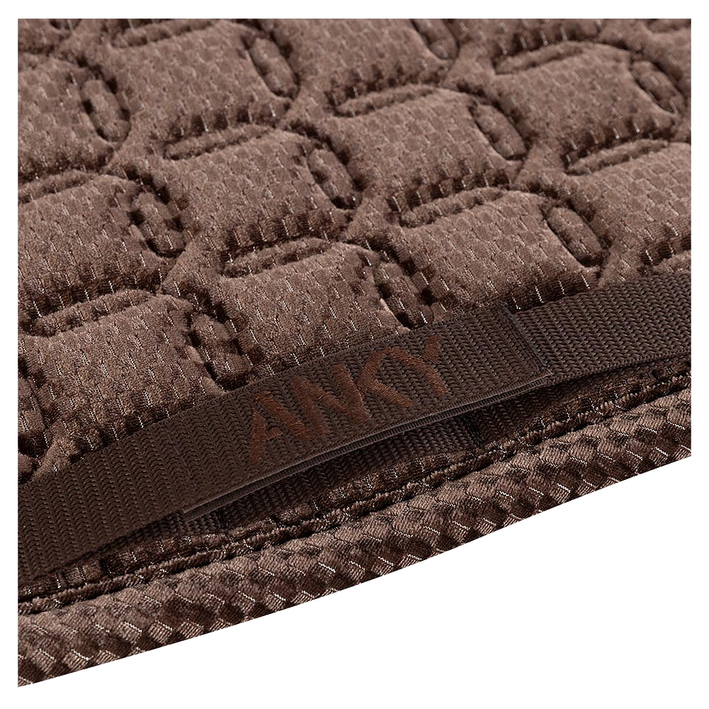 Dressage Saddle Pad ANKY Check Velvet Deep Taupe - 5