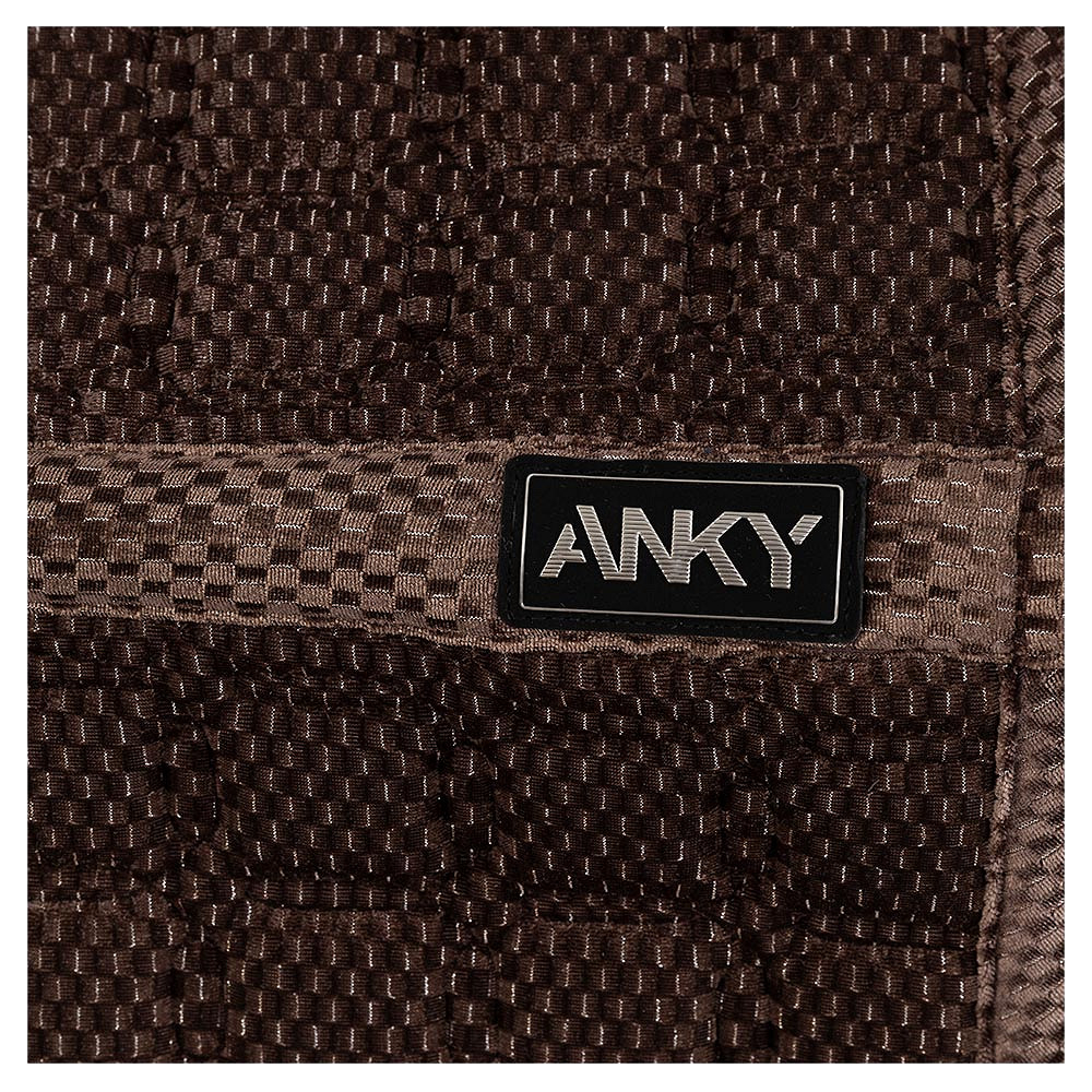 Dressage Saddle Pad ANKY Check Velvet Deep Taupe - 4