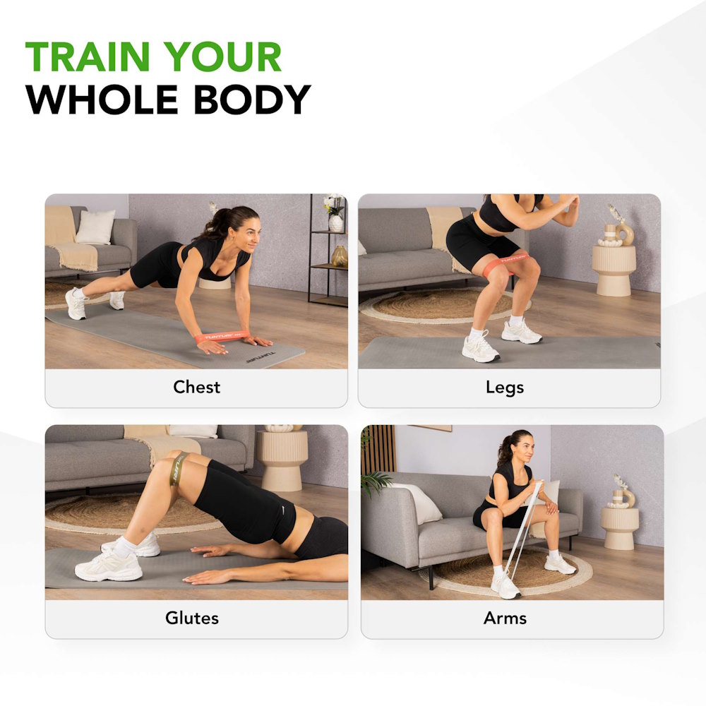 Tunturi Mini Resistance Band Set, 4pcs  - 2