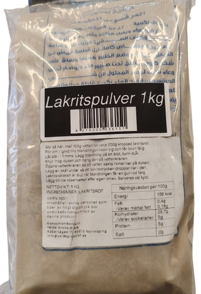 Lakritspulver 1 kg 