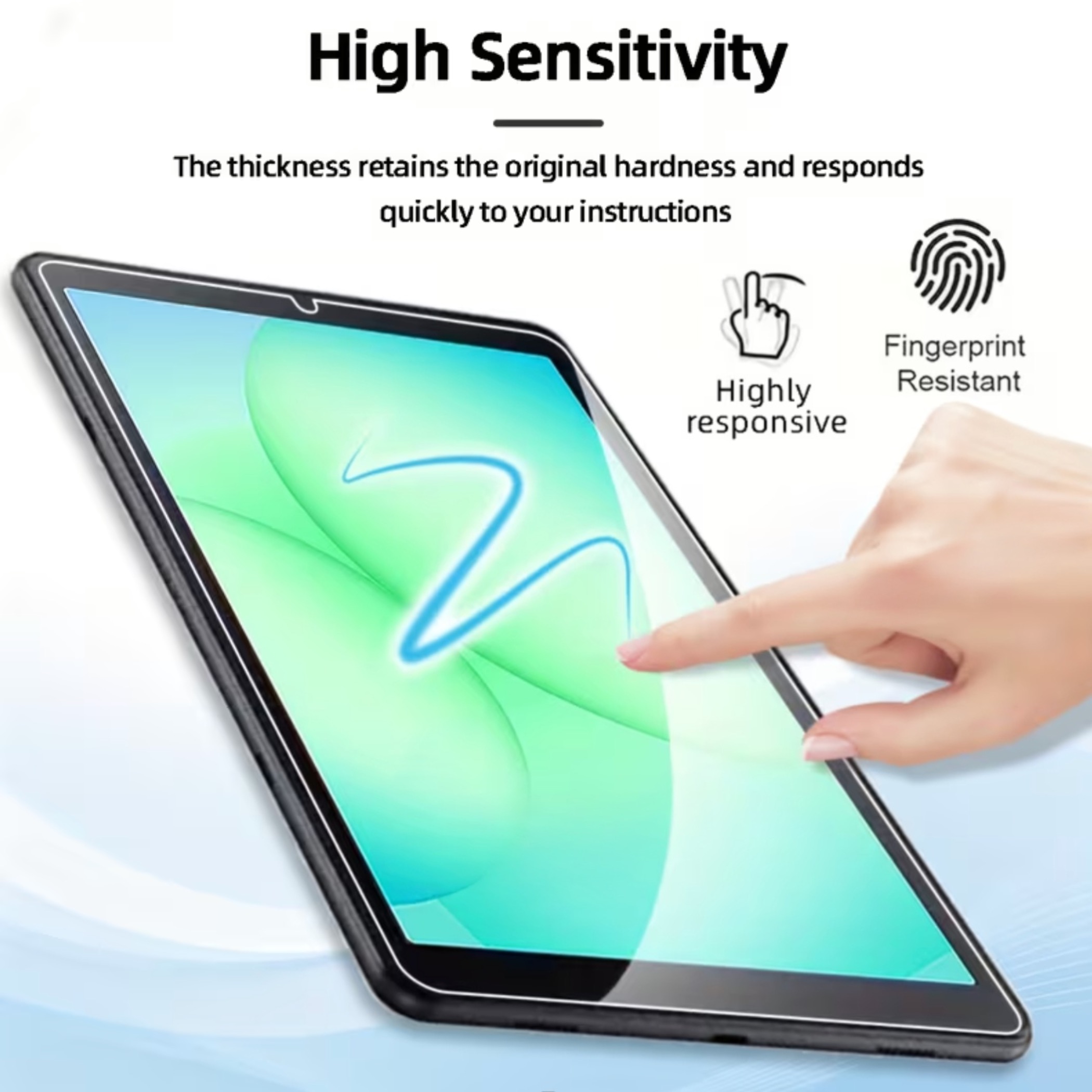 2-PACK 1SWEDEN Samsung Galaxy Tab A11 skärmskydd härdat glas 9H - 5