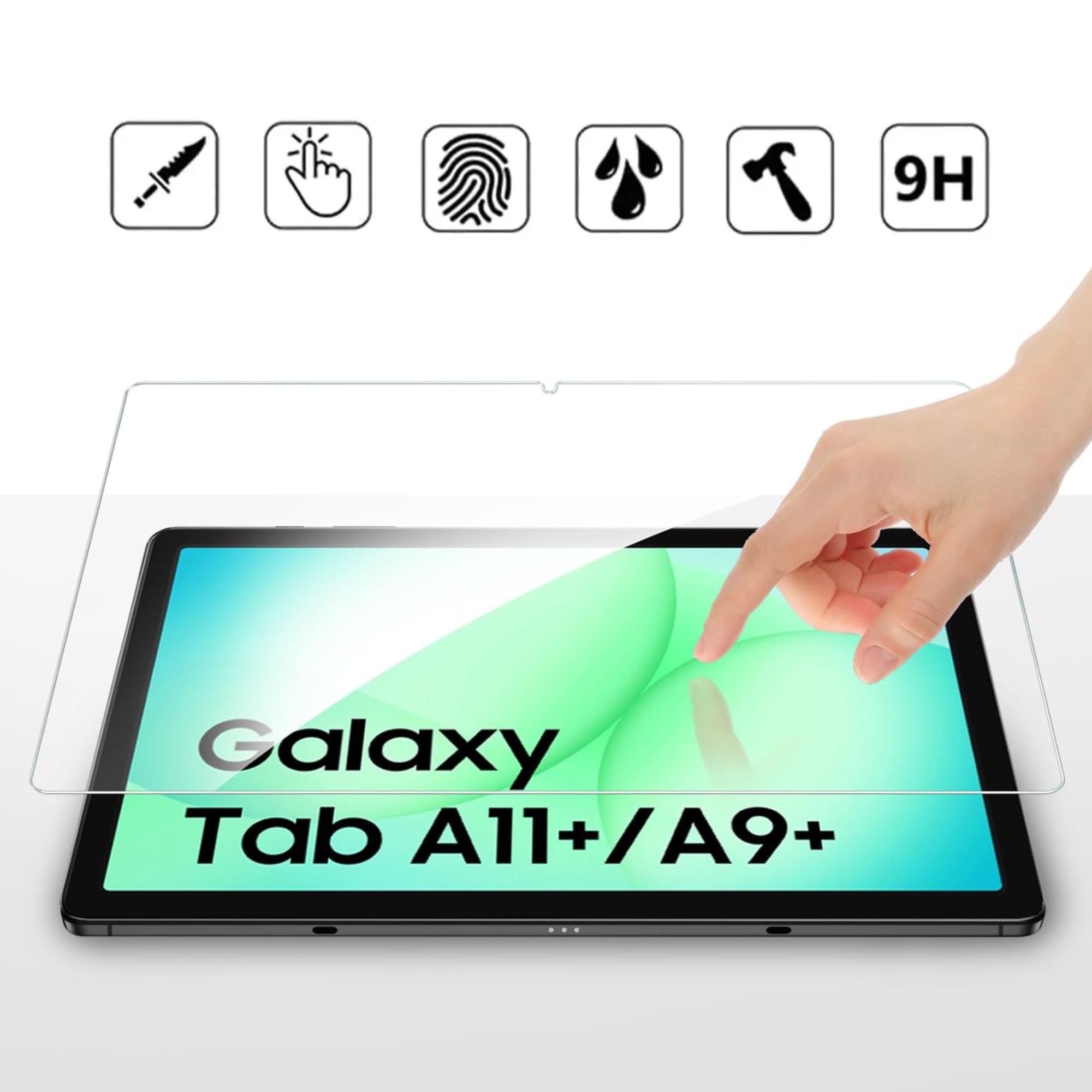 1SWEDEN Samsung Galaxy Tab A11+ skärmskydd härdat glas 9H