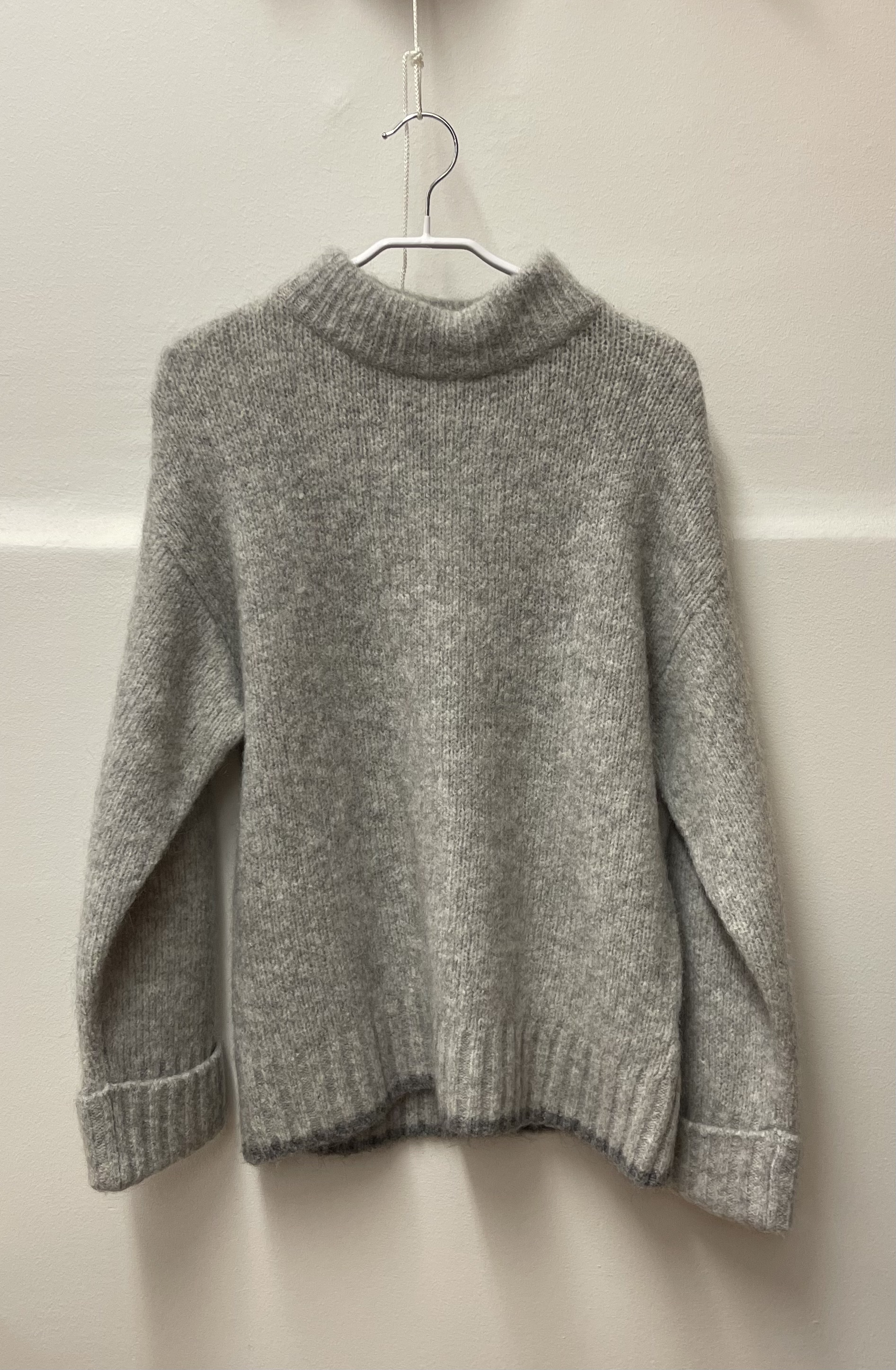 N Y KNIT TRÖJA GRÅ KOPENHAKEN