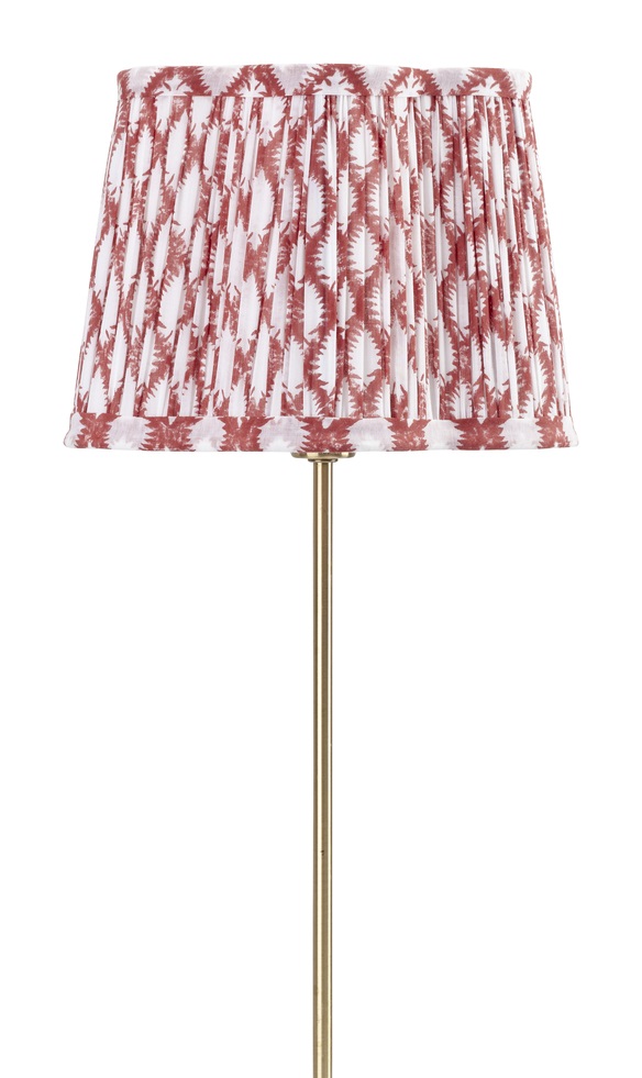 Chamois Lampshade Scallop Cypress Summer Red