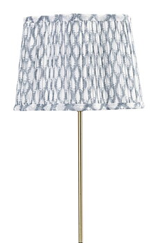 Chamois Lampshade Scallop Cypress Cornflower