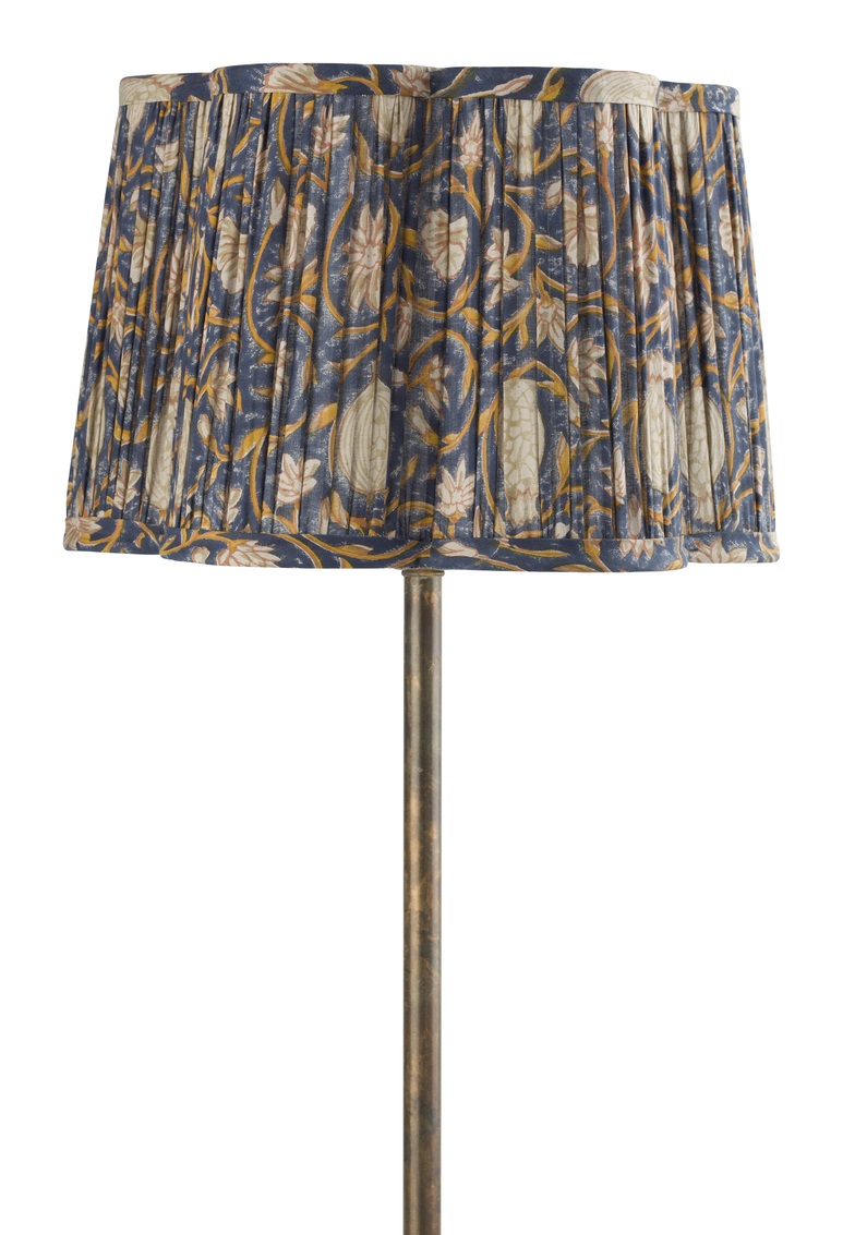 Chamois Lampskärm Scallop Tangier Pomegranate Navy Blue/Ochre - 2