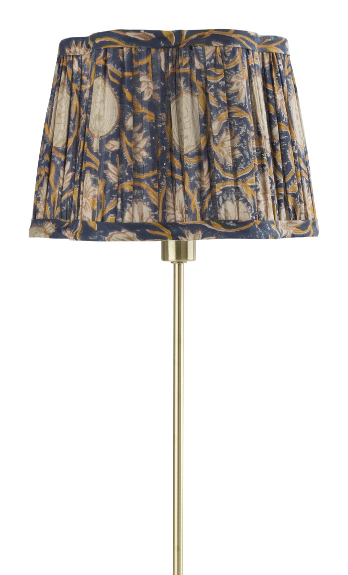 Chamois Lampskärm Scallop Tangier Pomegranate Navy Blue/Ochre