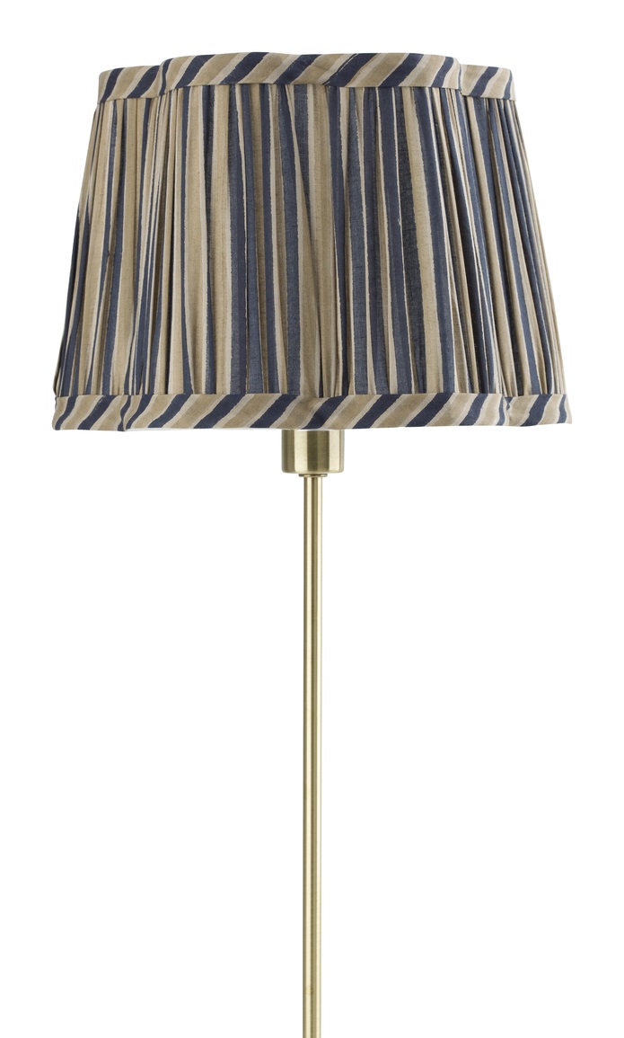 Chamois Lampskärm Scallop Jaipur Stripe Beige/Blue