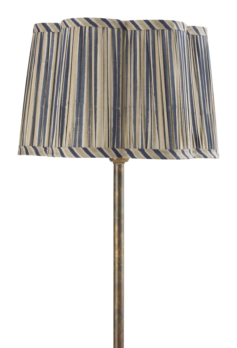 Chamois Lampskärm Scallop Jaipur Stripe Beige/Blue - 2