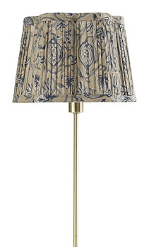 Chamois Lampshade Scallop Tangier Pomegranate Beige/Blue