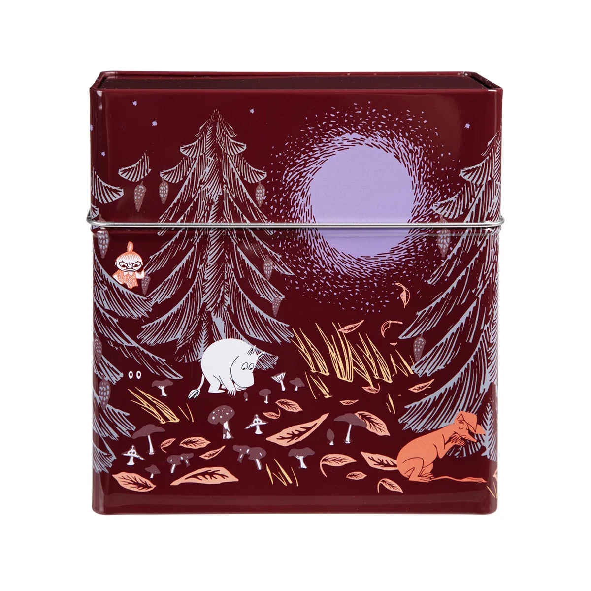 Kaffefilterburk - Mumin Urskog Röd