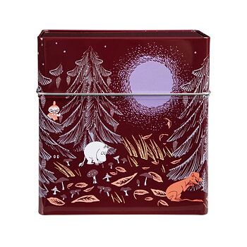 Kaffefilterburk - Mumin Urskog Röd
