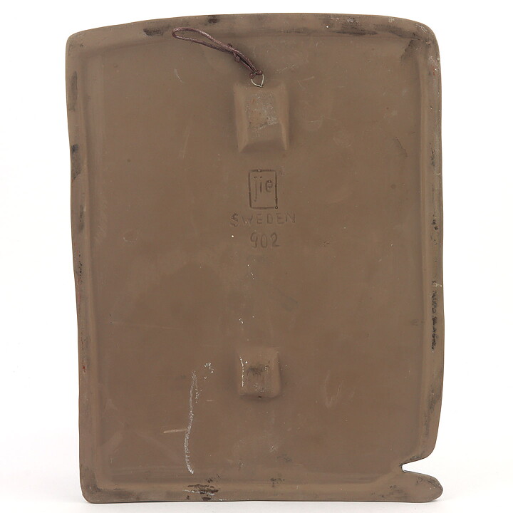 アイモ・ニェットボリ  緑色の木の陶板  25cm  1960年代