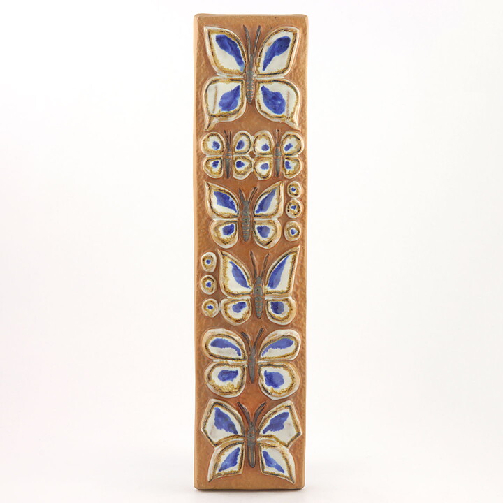 Marianne Starck (1960s) Relief Wall Plaque with Joyous Butterfly 41 cm