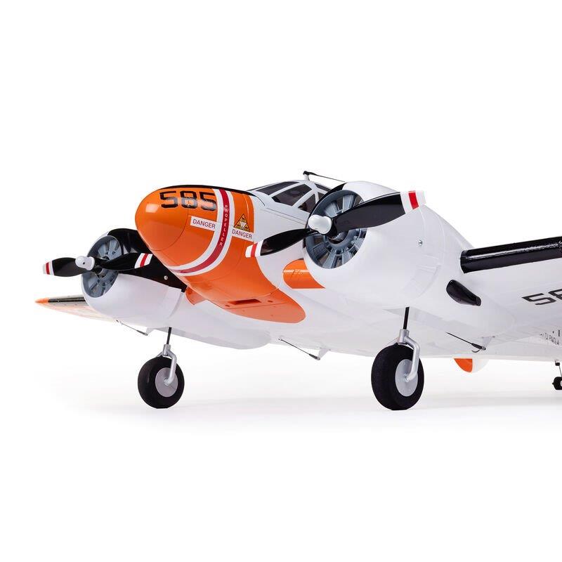 Beechcraft D18/RC-45J 1.5m BNF Basic with AS3X+ and SAFE Select - 17