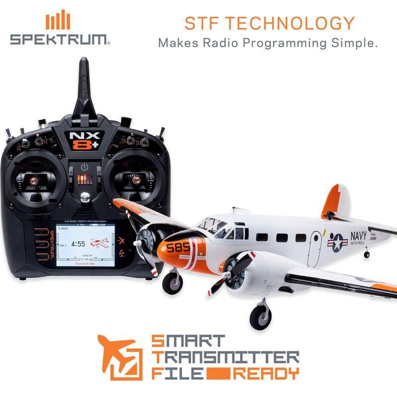 Beechcraft D18/RC-45J 1.5m BNF Basic with AS3X+ and SAFE Select - 31