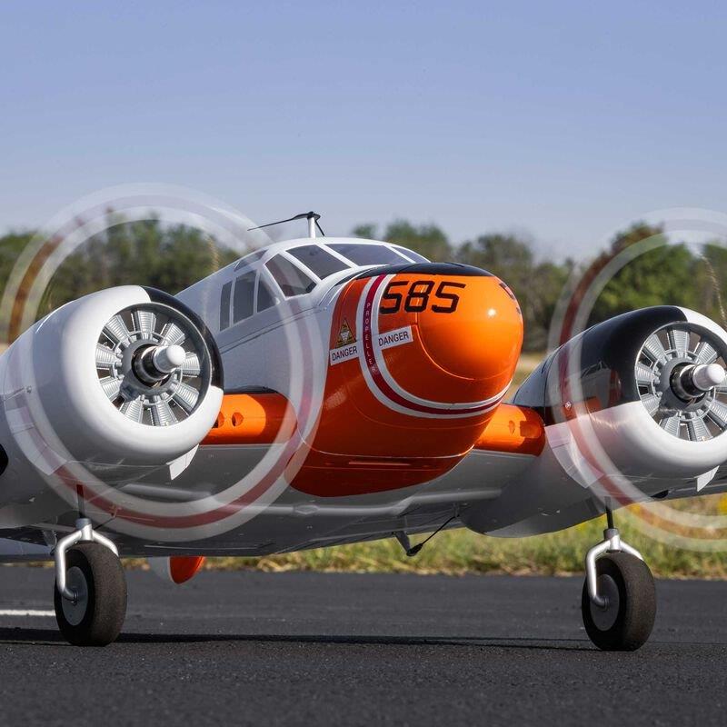 Beechcraft D18/RC-45J 1.5m BNF Basic with AS3X+ and SAFE Select - 9