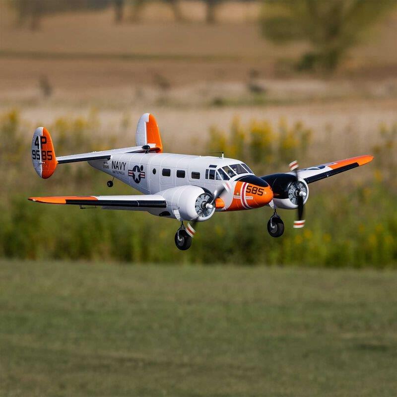 Beechcraft D18/RC-45J 1.5m BNF Basic with AS3X+ and SAFE Select - 7
