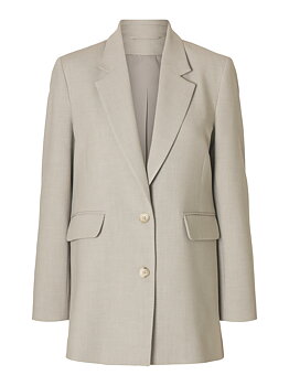 SLWRITA LS RELAXED BLAZER MEL NOOS Island Fossil MELANGE