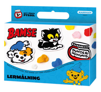 Bamse Kul att Skapa Lermålning